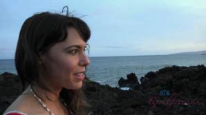 Vera loves the nude beach.