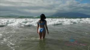 You tour the island with Violet.
